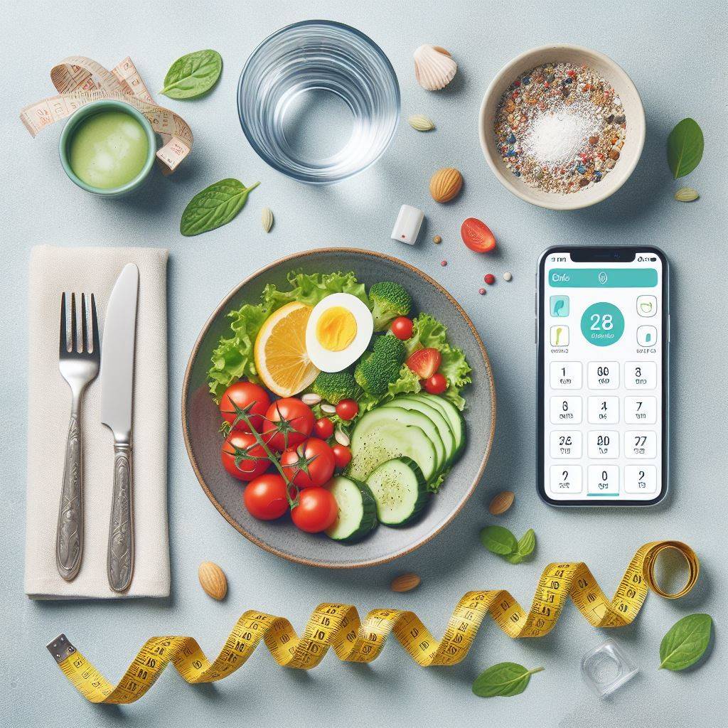 Корисна їжа для покращення обміну речовин і здоров’я травної системи, підрахунок калорій через мобільний додаток