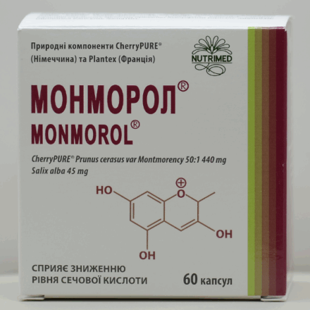 МОНМОРОЛ – при подагрі та гіперурикемії