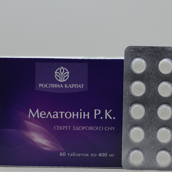 Мелатонін Рослина Карпат — натуральний засіб для нормалізації сну та підтримки нервової і травної системи.