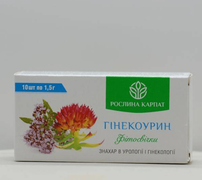Гінекоурин Фітосвічки Рослина Карпат — натуральний засіб для жіночого здоров’я
