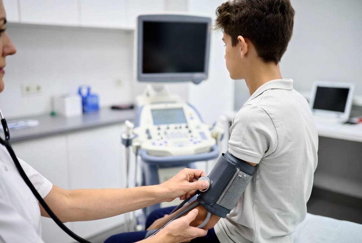 Обстеження підлітка в медичному центрі