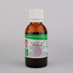 Фітокомпозиція «Птозан» у флаконі — рослинна добавка для підтримки чоловічого здоров’я.