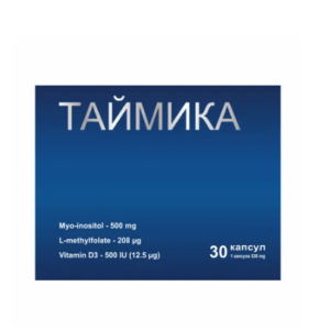 Препарат «Тайміка» в упаковці — добавка для підтримки гормонального балансу та жіночого здоров’я.