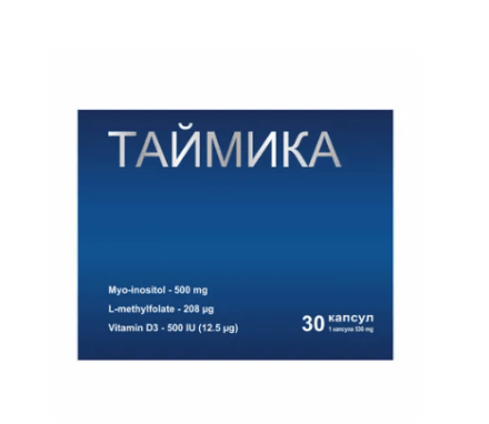 Препарат «Тайміка» в упаковці — добавка для підтримки гормонального балансу та жіночого здоров’я.