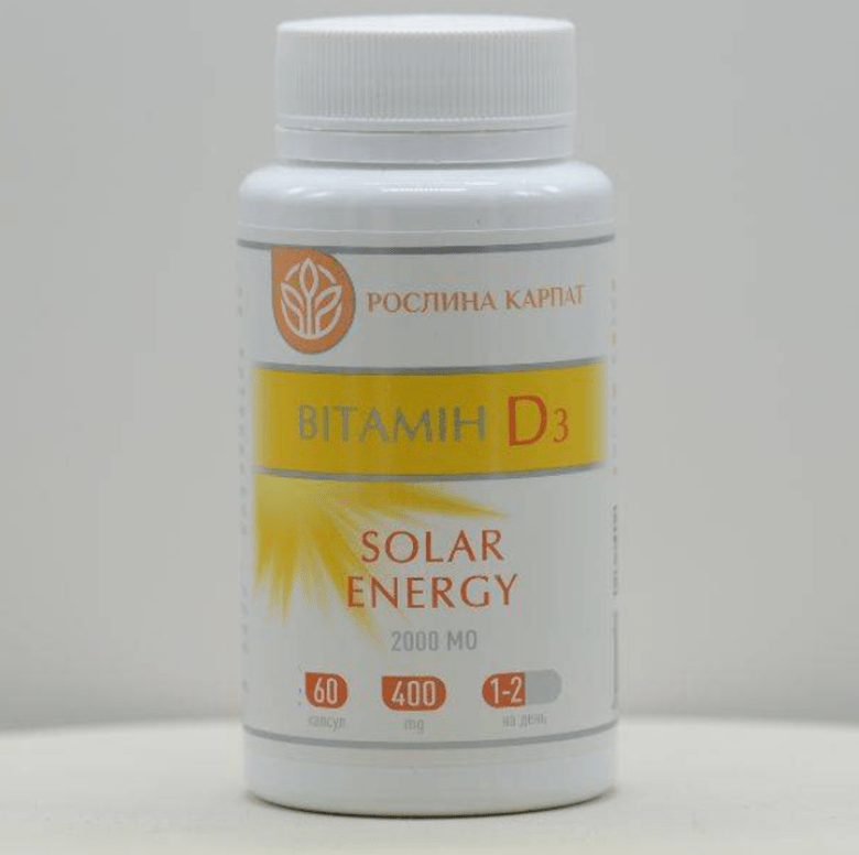 вітамін D3 Solar Energy від Рослина Карпат